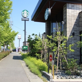 スターバックス（現地より約850m、車で約3分）