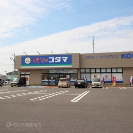 くすりのコダマ（現地より約600m、徒歩約7分）